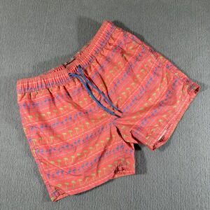 Party Sharks 80's‎ Retro Flamingo Palm Trees Swim Trunks Mens Size XL Florida